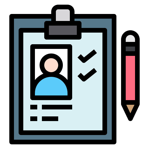 Clipboard criteria files and folders appraisal icon