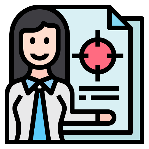 Presentation finance target presentation icon