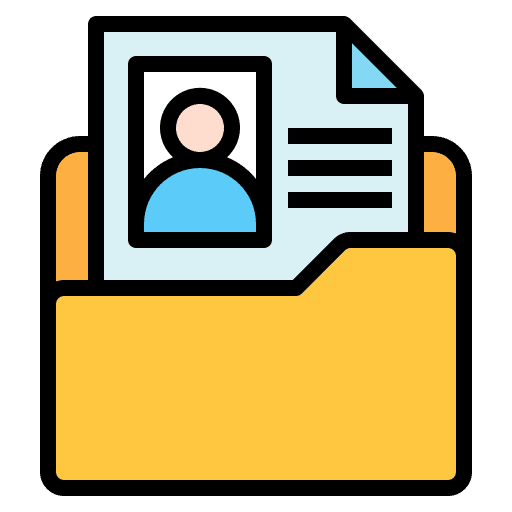 Resume resume business files and folders icon