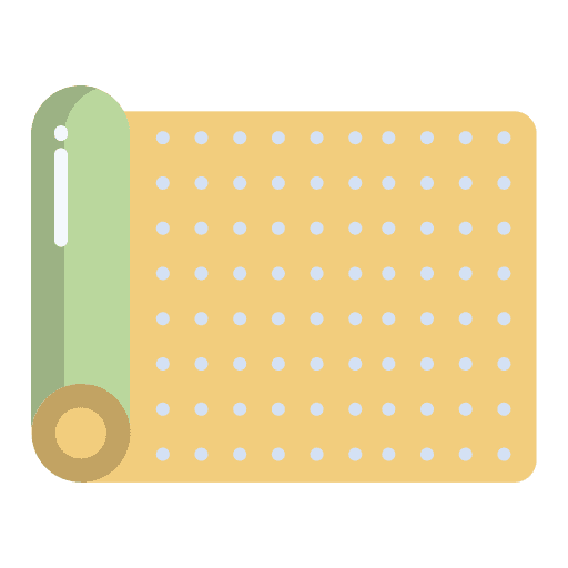 Yoga mat sports and competition yoga mat pilates icon