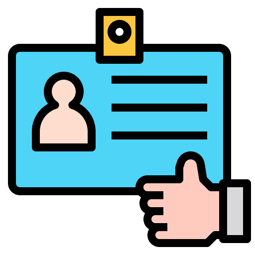 Id card business id card business and finance icon