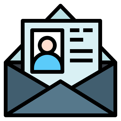 Letter business and finance business mail icon