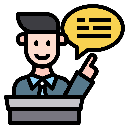 Man chat talk chat box icon