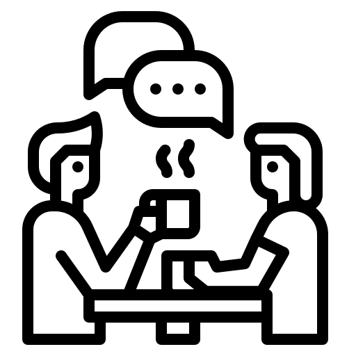 Communication coffee cup coffee shop man icon