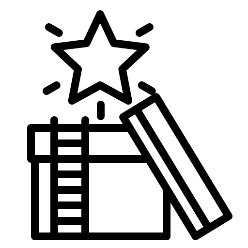 Giftbox box business and finance gift icon