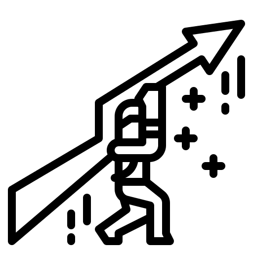 Grow up graph business and finance businessman icon