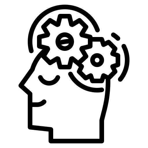 Thinking mind think business and finance icon