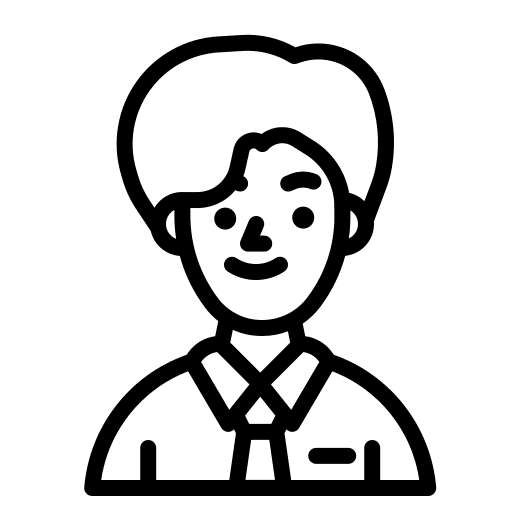 Business man avatar smile professions and jobs icon