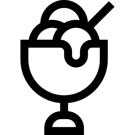 Ice cream cup sweet summer ice cream cup icon