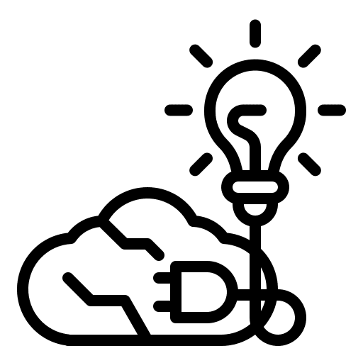 Idea inspiration light bulb idea icon