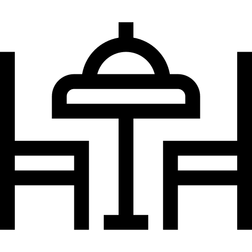 Table reservation food tray restaurant table reservation icon