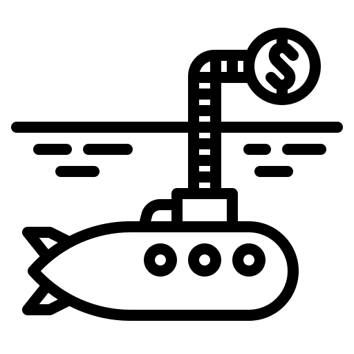 Vision submarine vision transportation icon