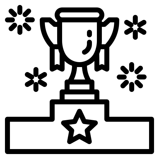 Winner champion podium winner icon