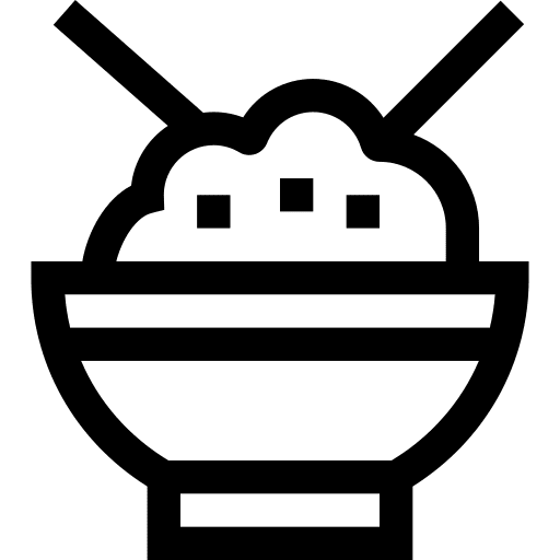 Rice bowl bowl food and restaurant chinese icon