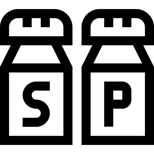 Salt and pepper salt and pepper shaker seasoning icon