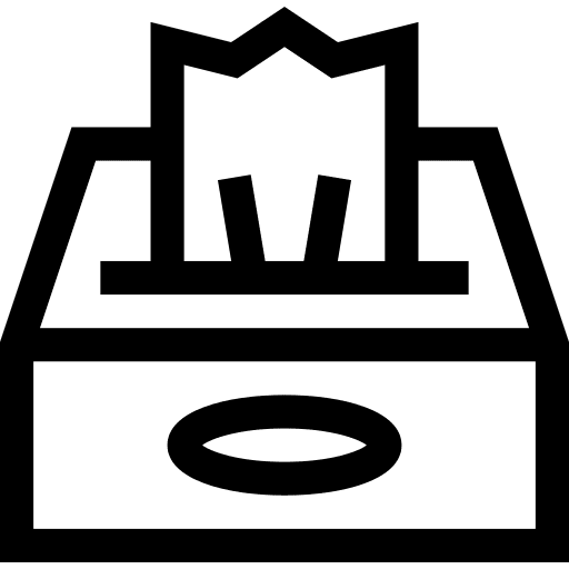 Tissue box miscellaneous wellness hygiene icon