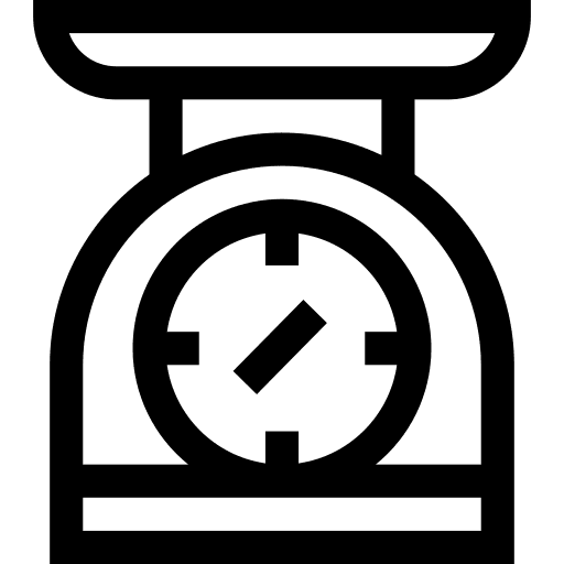 Weight scale kitchen tool kitchen scale food and restaurant icon