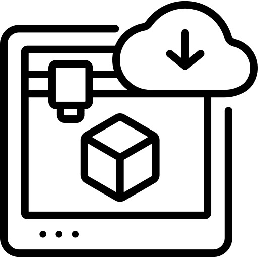 3d printer file electronics equipment icon