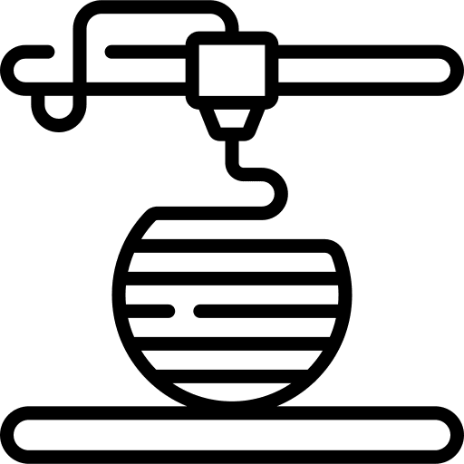 3d printer size 3d printer electronics icon