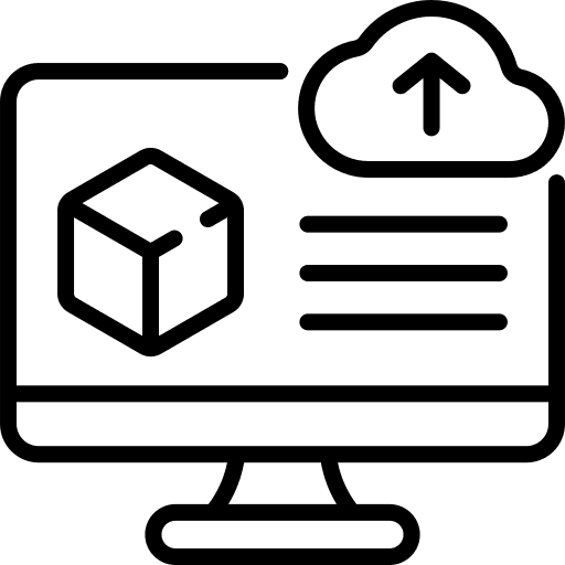 3d printing 3d printing upload file icon