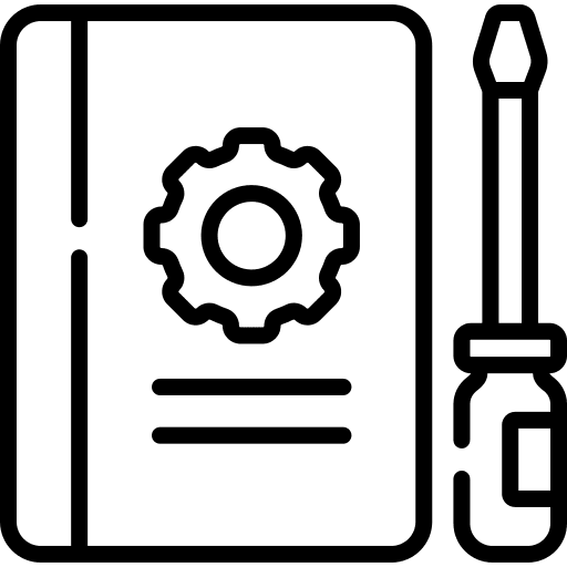 Manual book book guide book reading icon