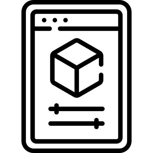 3d modeling tablet settings software icon