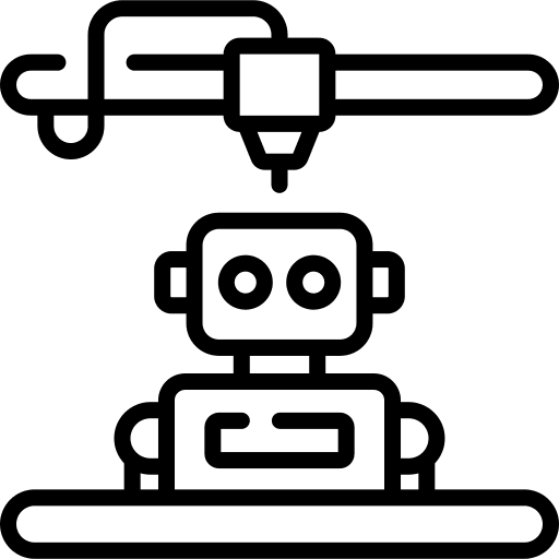 3d printer 3d printer machine plastic icon