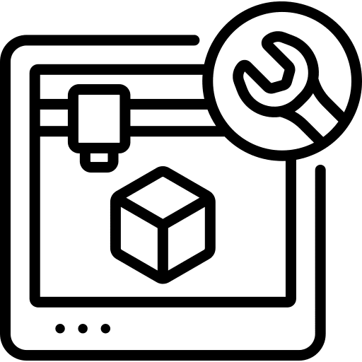 3d printer 3d printer maintenance wrench icon