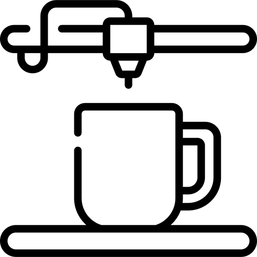 3d printer printing crafting clay icon