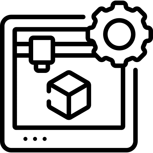 3d printer technology industry electronics icon