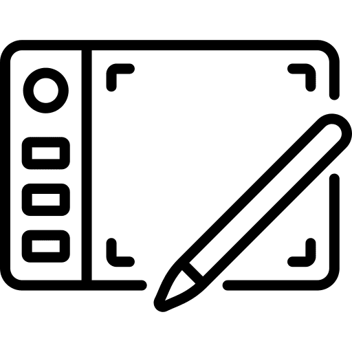 Drawing tablet electronics digital art icon