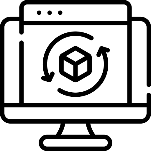 File edit tools computer 3d printer icon