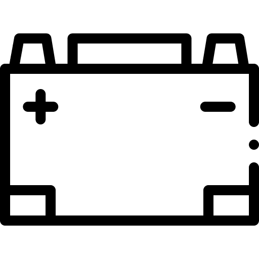 Car battery accumulator car battery electricity icon