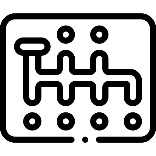 Manual transmission automobile transportation part icon