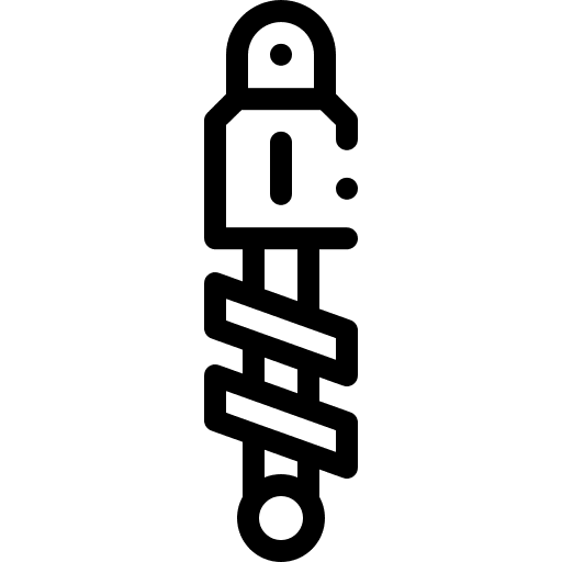 Shock absorber car transportation security icon