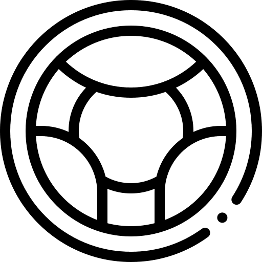 Steering wheel steering wheel transport vehicle icon
