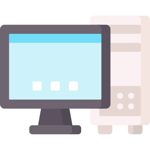 Computer desktop tower pc computer desktop computer icon