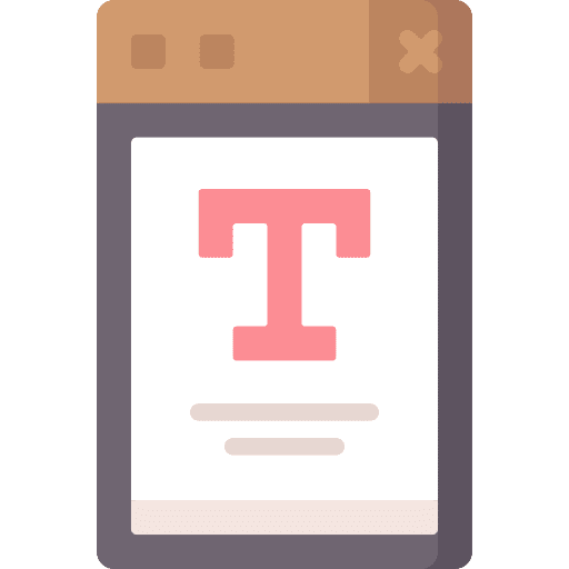 Text tool monitor ui format icon