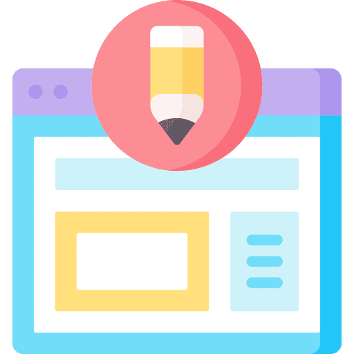 Web design monitor editor web design icon