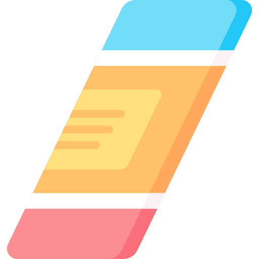 Eraser education remove erase icon