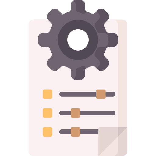 File implement disclosure document icon