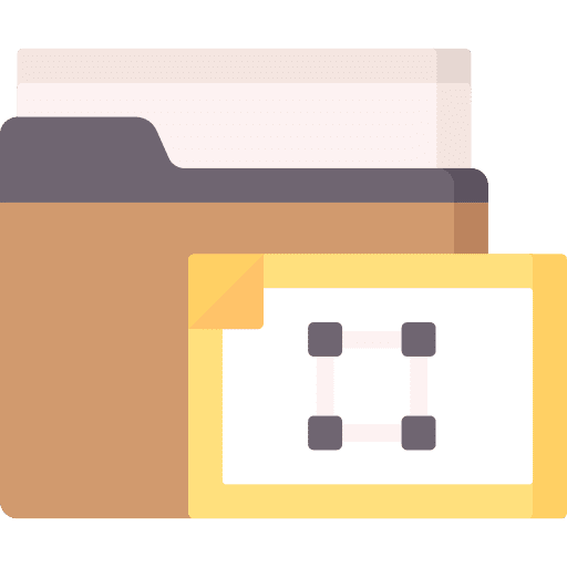 Folder vector file pen archive icon