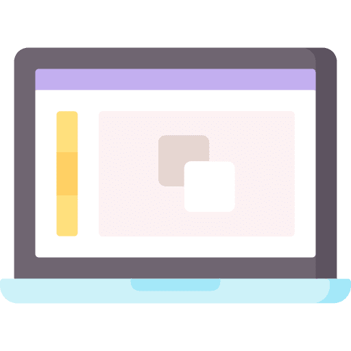 Laptop design software application edit tools icon