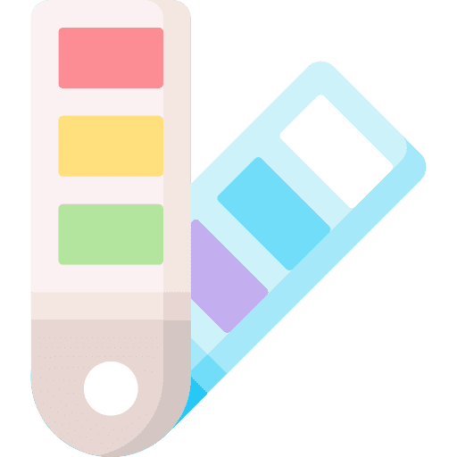 Color palette color sample samples art and design icon