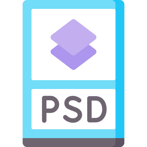 Psd file document format file icon