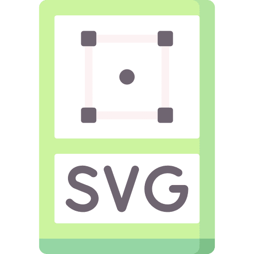 Svg file extension document file icon