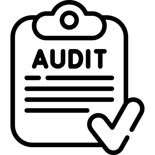 Audit checking clipboard stadistics icon