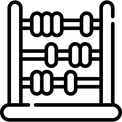 Abacus child maths mathematics icon