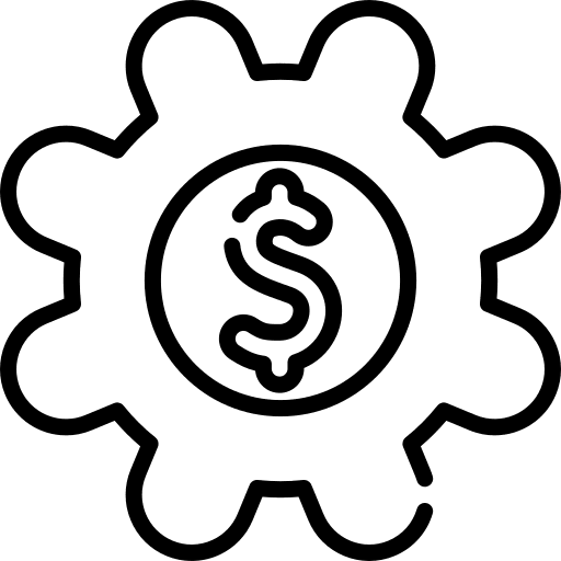 Business dollar system money icon