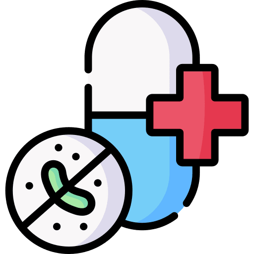 Antibiotic heal medicine healthcare and medical icon